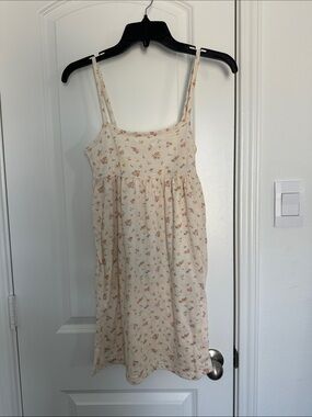 Floral Cream Maxi Dress